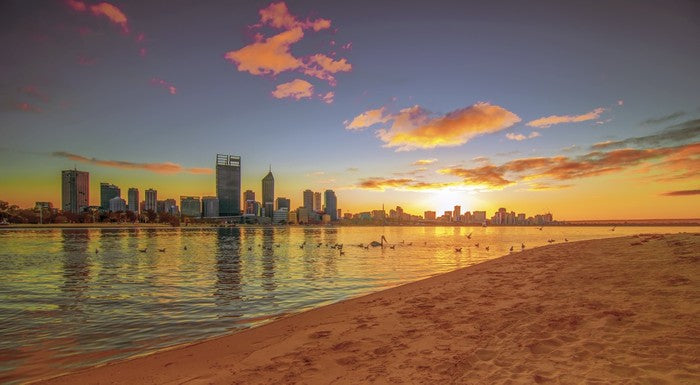 Golden Perth sunrise