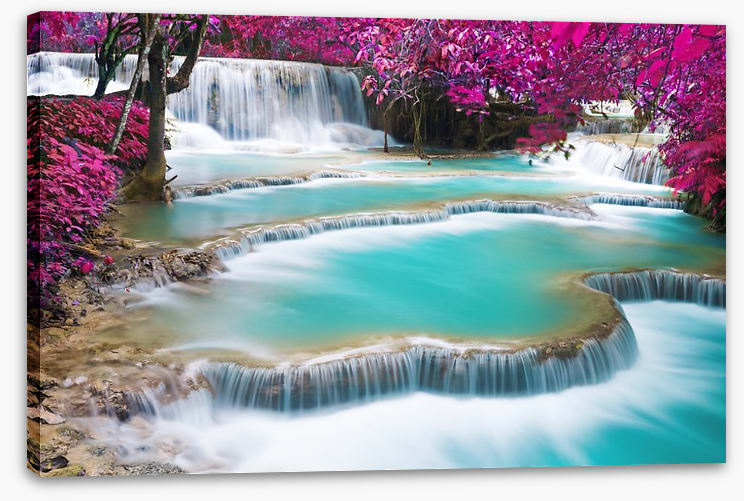 Turquoise Kuang Si waterfalls
