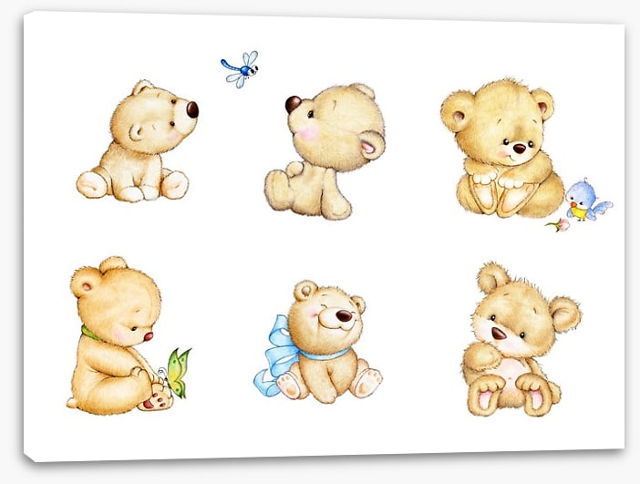 Six little bears