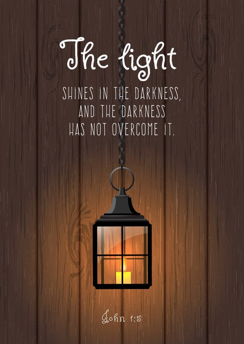 The light shines