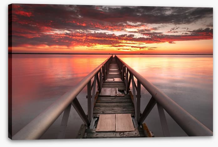 Pier into the sunset