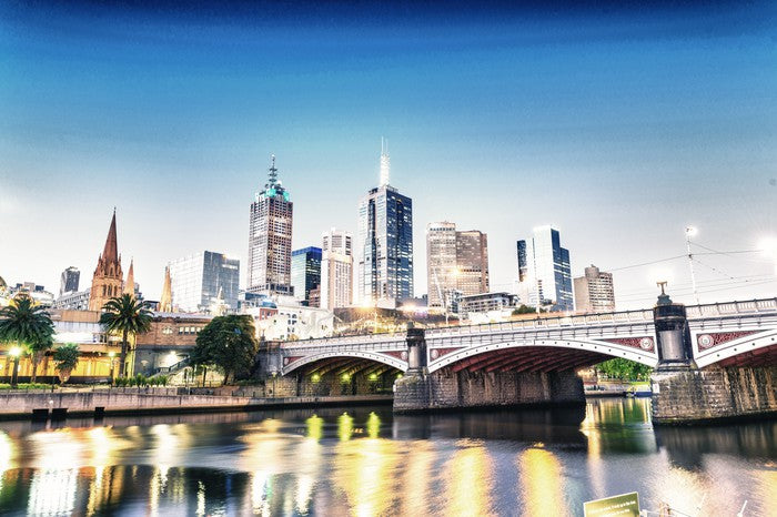 Dusk across the Yarra