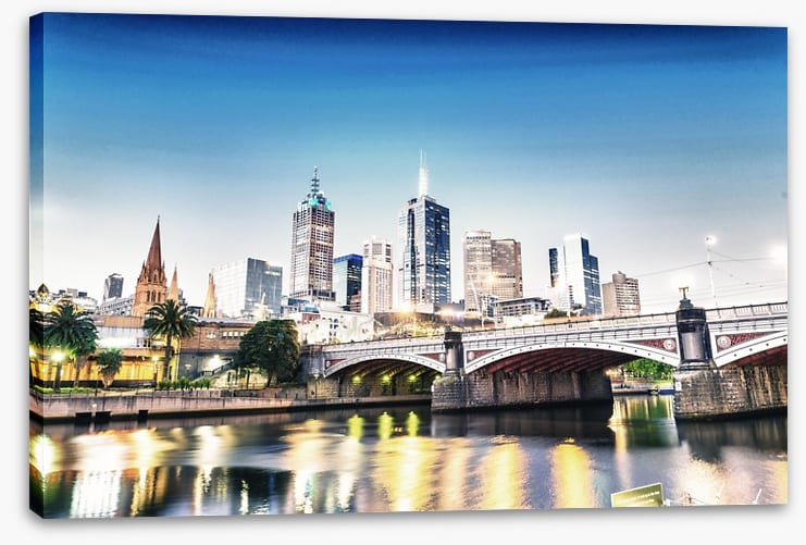Dusk across the Yarra