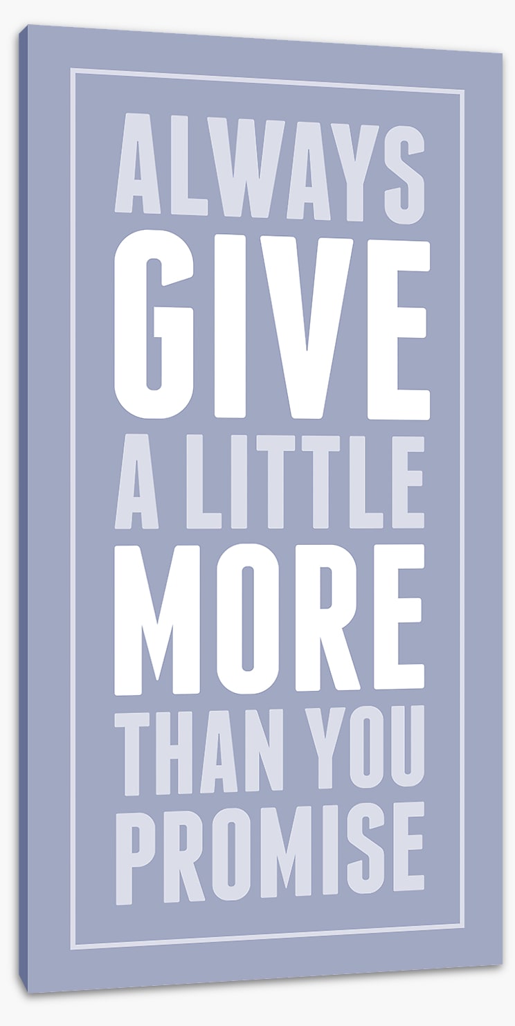 Give a little more