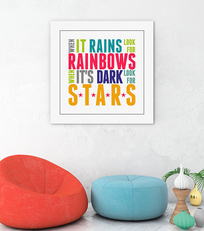 Rainbows and stars