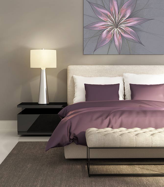 Silk flower in grey