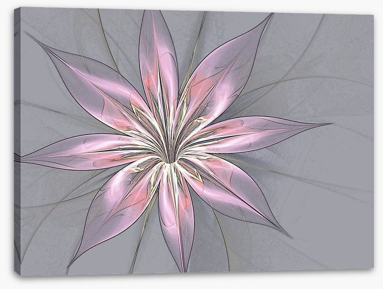 Silk flower in grey