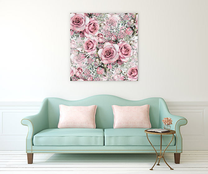 Pink vintage roses