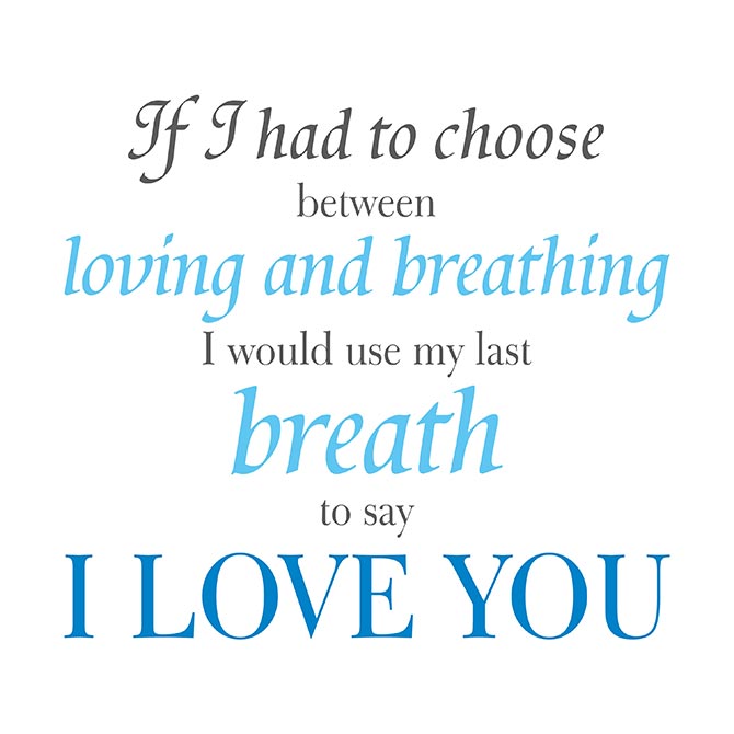 My last breath