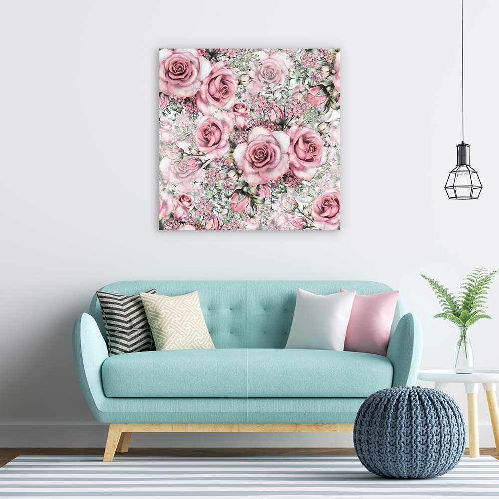 Pink vintage roses