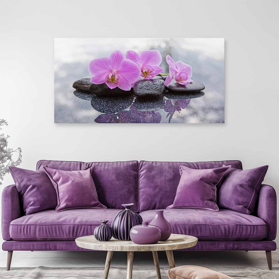 Orchid petal pebbles