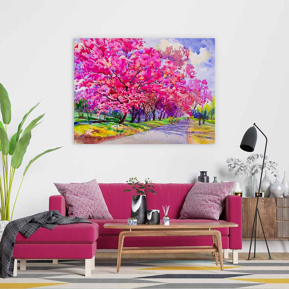 Cherry blossom path