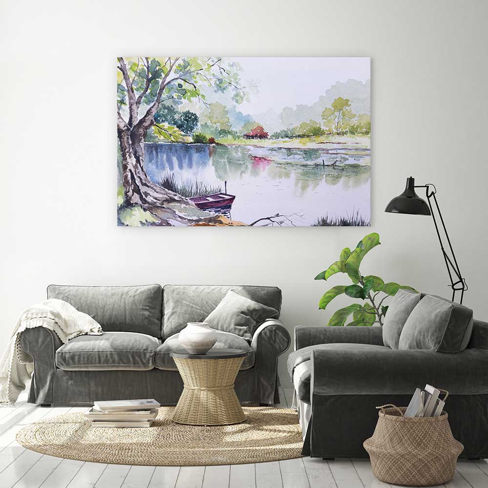 By the riverbank
