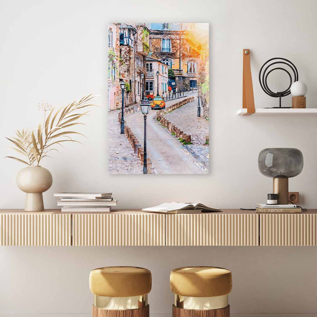 Montmartre street sunlight