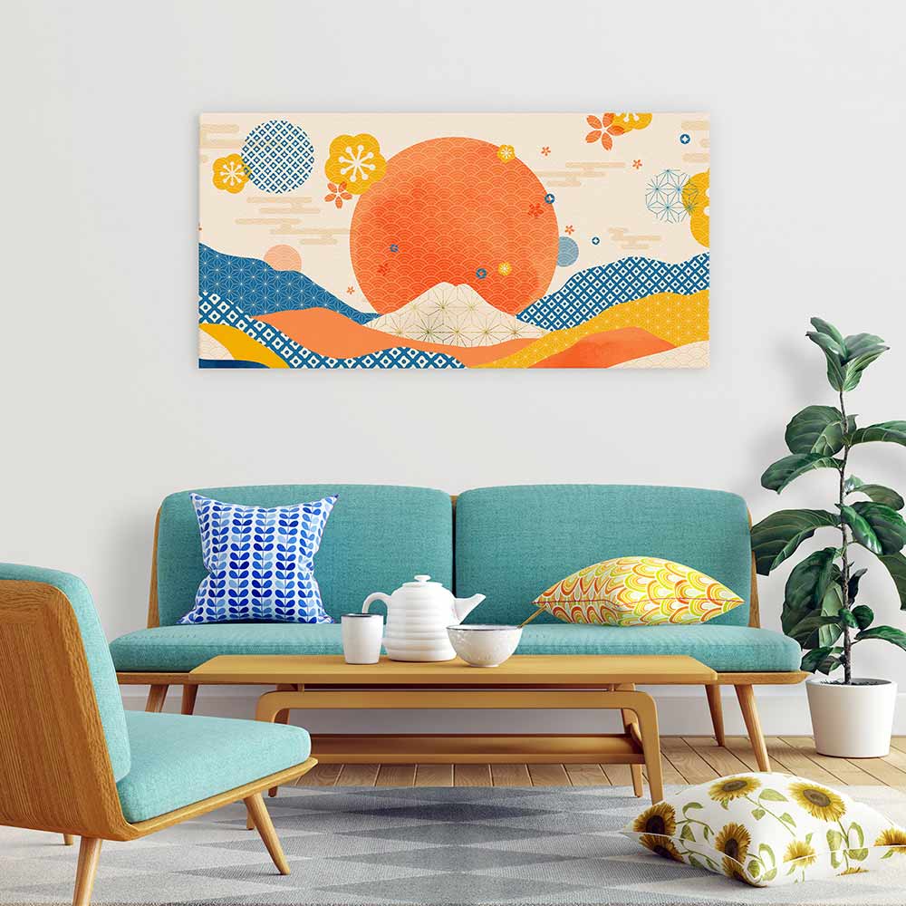 The sunset sea