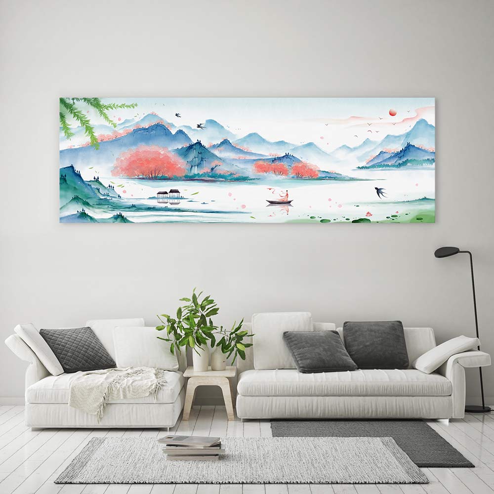 Spring lake panorama
