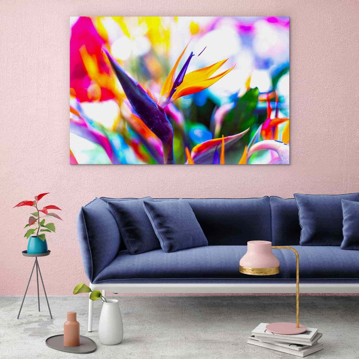 Vibrant bird of paradise