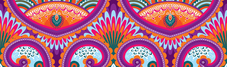 Indian Patterns by Wall Art Prints