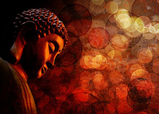 Bronze red buddha