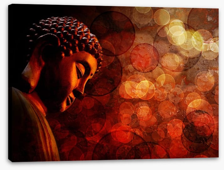 Bronze red buddha