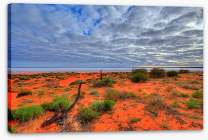 Red centre salt lake