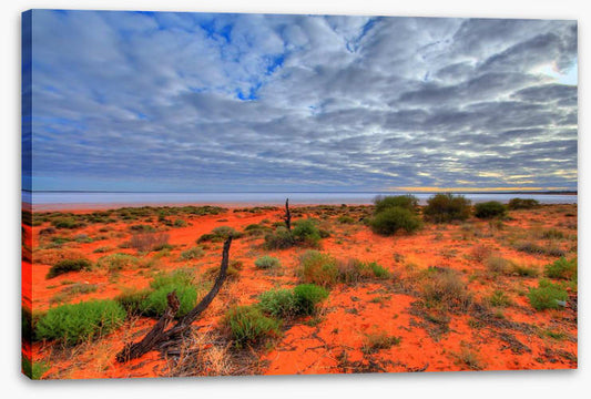 Red centre salt lake