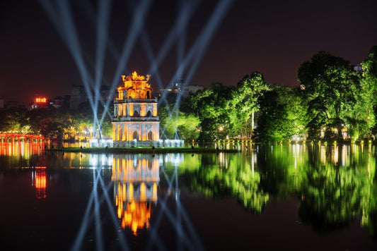 Turtle Tower reflections, Hanoi