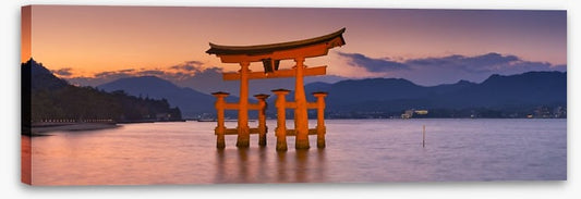 Miyajima torii gate panorama