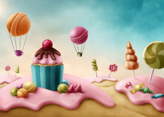 Candyland cupcake