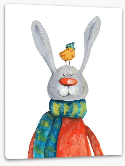 Rabbit and chick