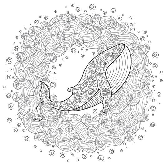 Colour me whale waves