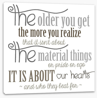 The older you get