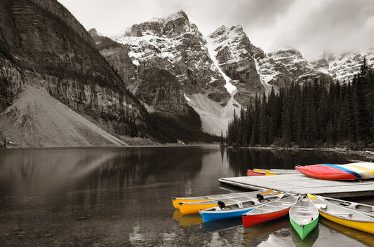Canoe into colour