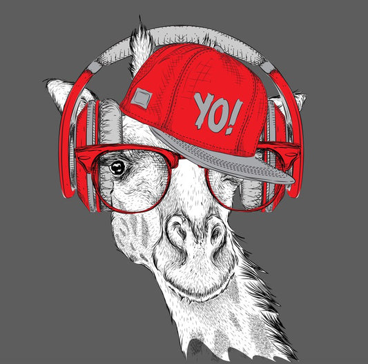 DJ giraffe