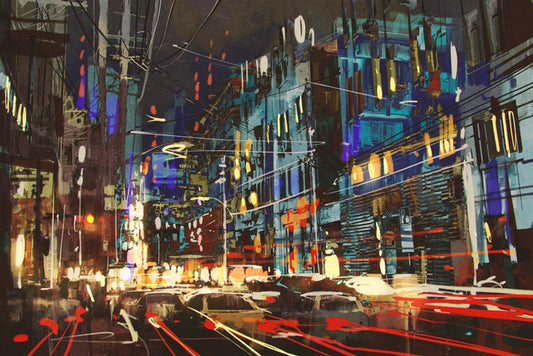 Lights passing by