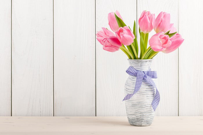 Tranquil pink tulips