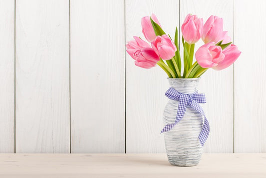 Tranquil pink tulips