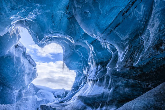 In the icicle cave