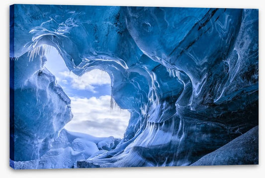 In the icicle cave