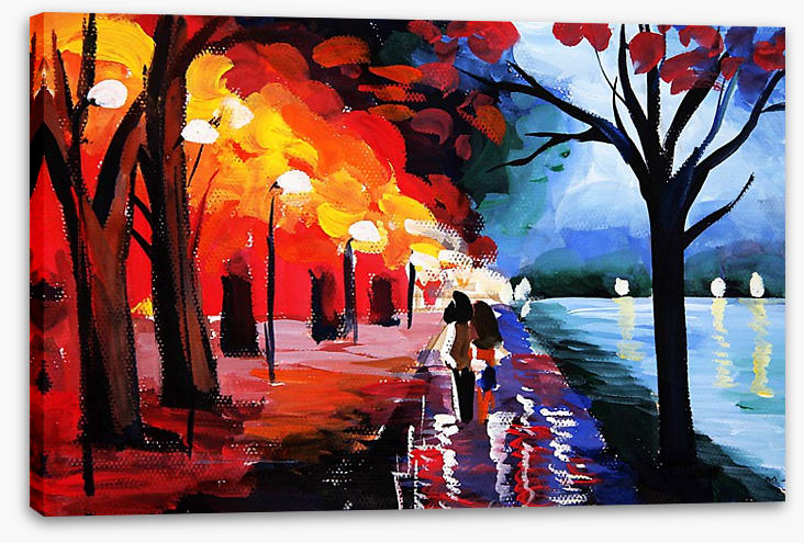 Lovers by the lake