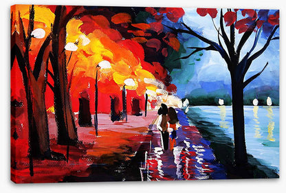 Lovers by the lake