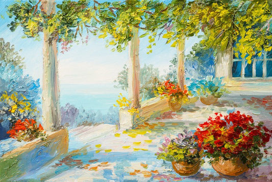 Terrace near the sea