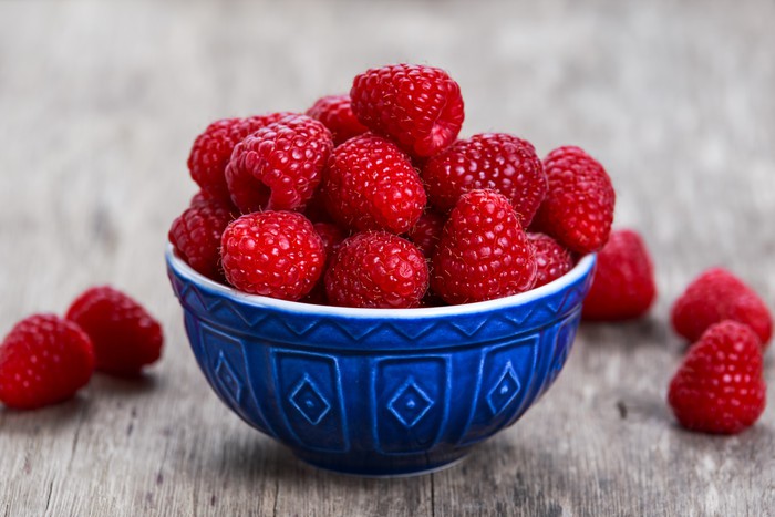 Blue bowl berries