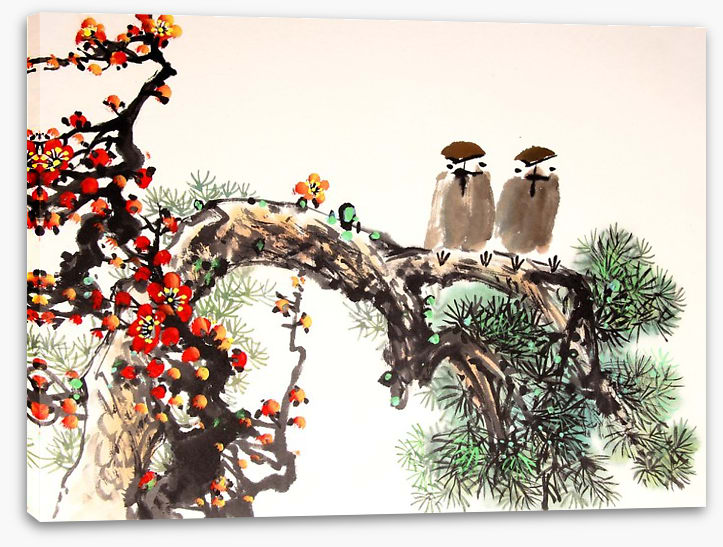 Pine blossom birds