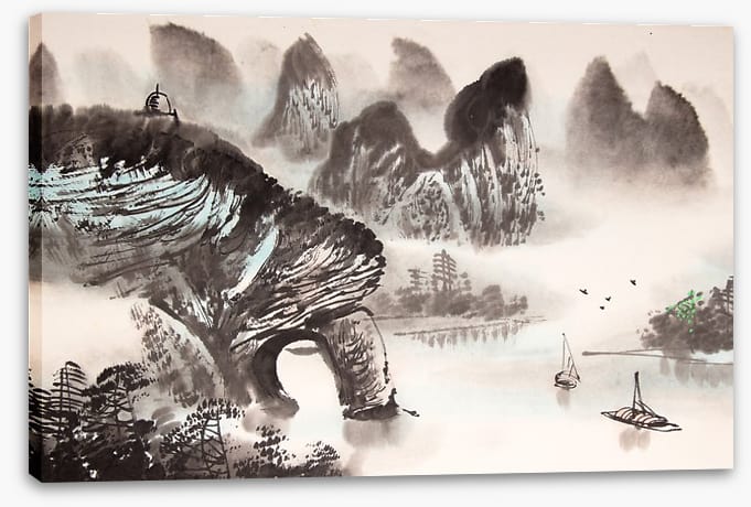 The misty lake arch