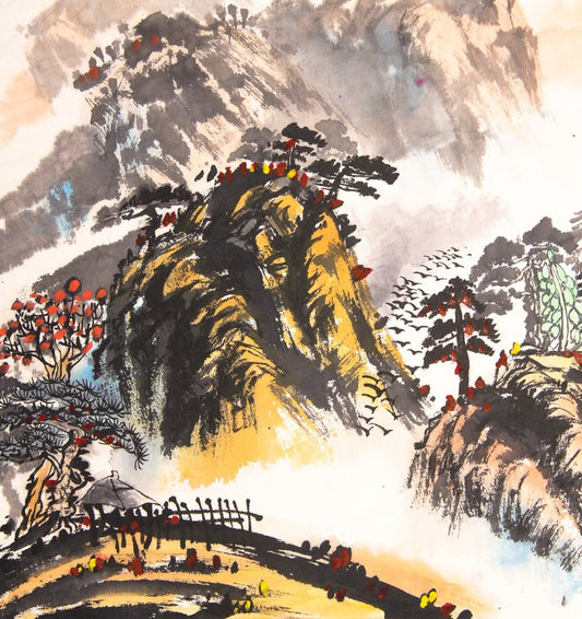 The sunlit mountain