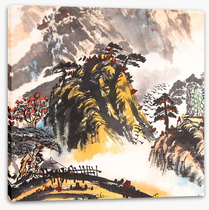 The sunlit mountain