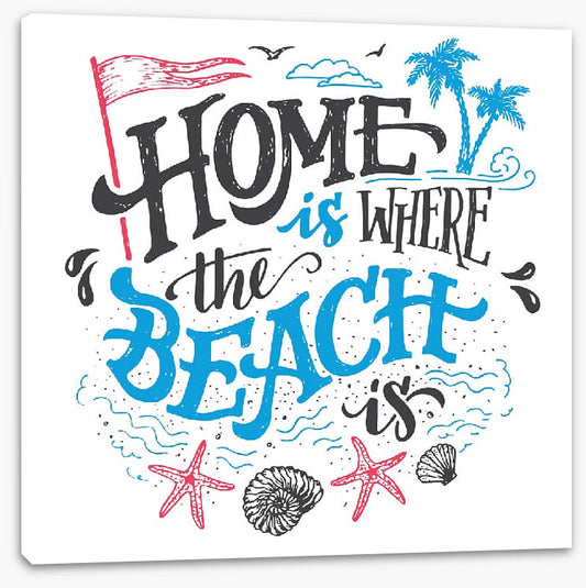 Where the beach is