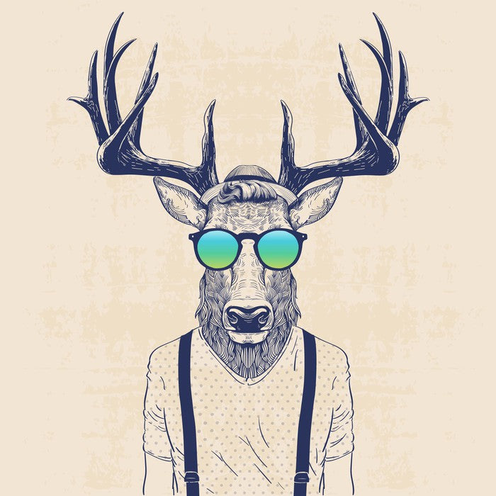 Hipster deer