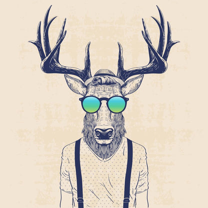Hipster deer